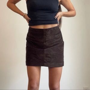 Banana republic brown corduroy mini skirt size 6